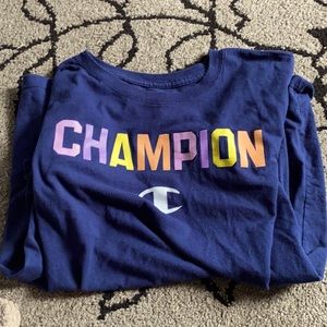 multi color champion t-shirt